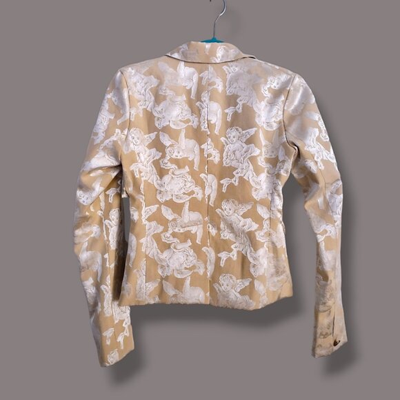 House of Aama NWT cherubs jacket in tan / gold colorway runway item womens 2 - Picture 9 of 13